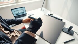 drawing tablet glove