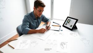 how to draw cartoon hands