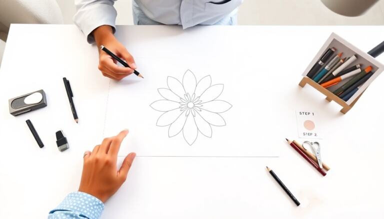 How To Draw Beautiful Flowers Step By Step: A Simple Beginner’s Guide (2026)