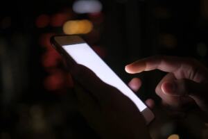 Smartphone showing a mobile app design